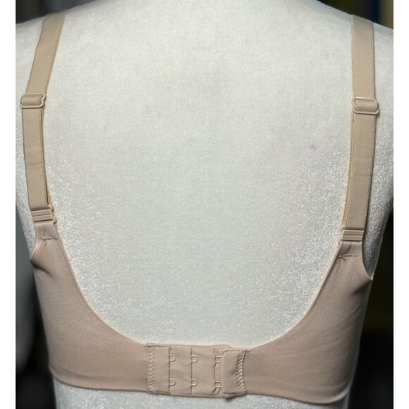 Victoria's Secret Lined Semi Demi Bra 32DD Beige NEW Wireless Padded Smooth - Picture 4 of 7